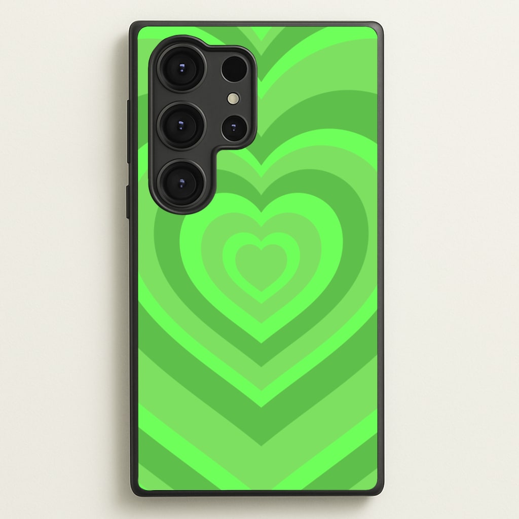 Green - Colourful Hearts Phone Case
