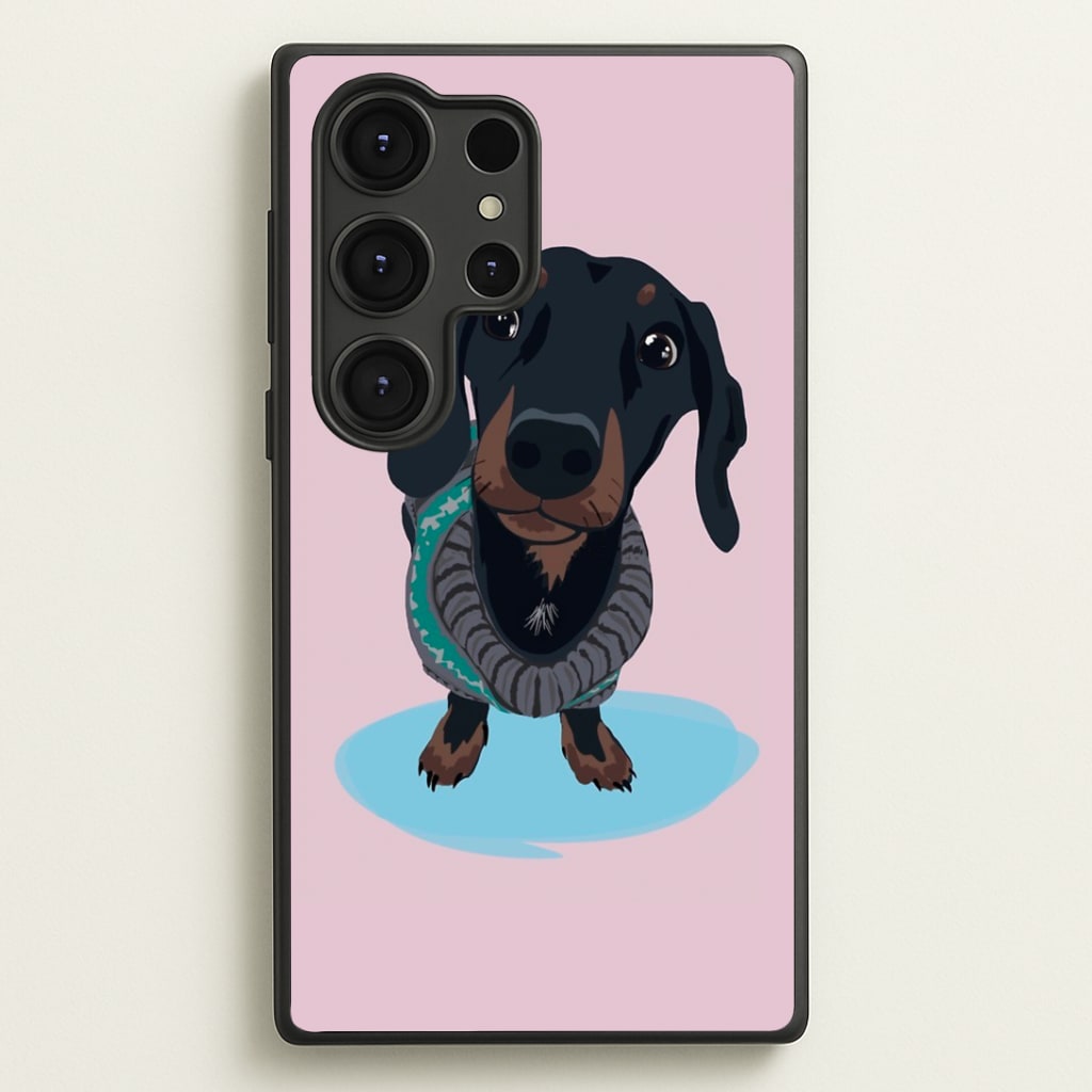 Cartoon Dachshund Phone Case