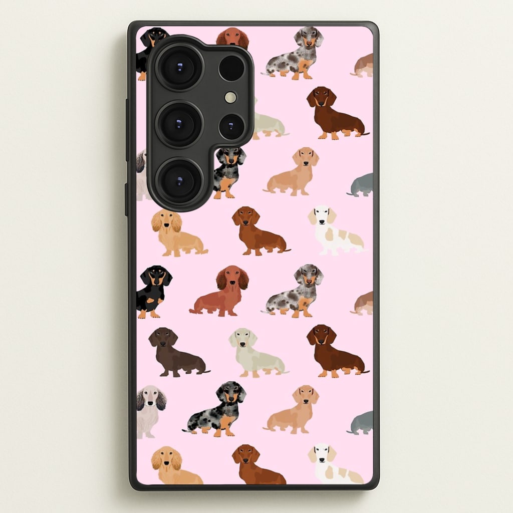 Dachshund Breed Pattern Phone Case - Galaxy S25 Ultra / Standard