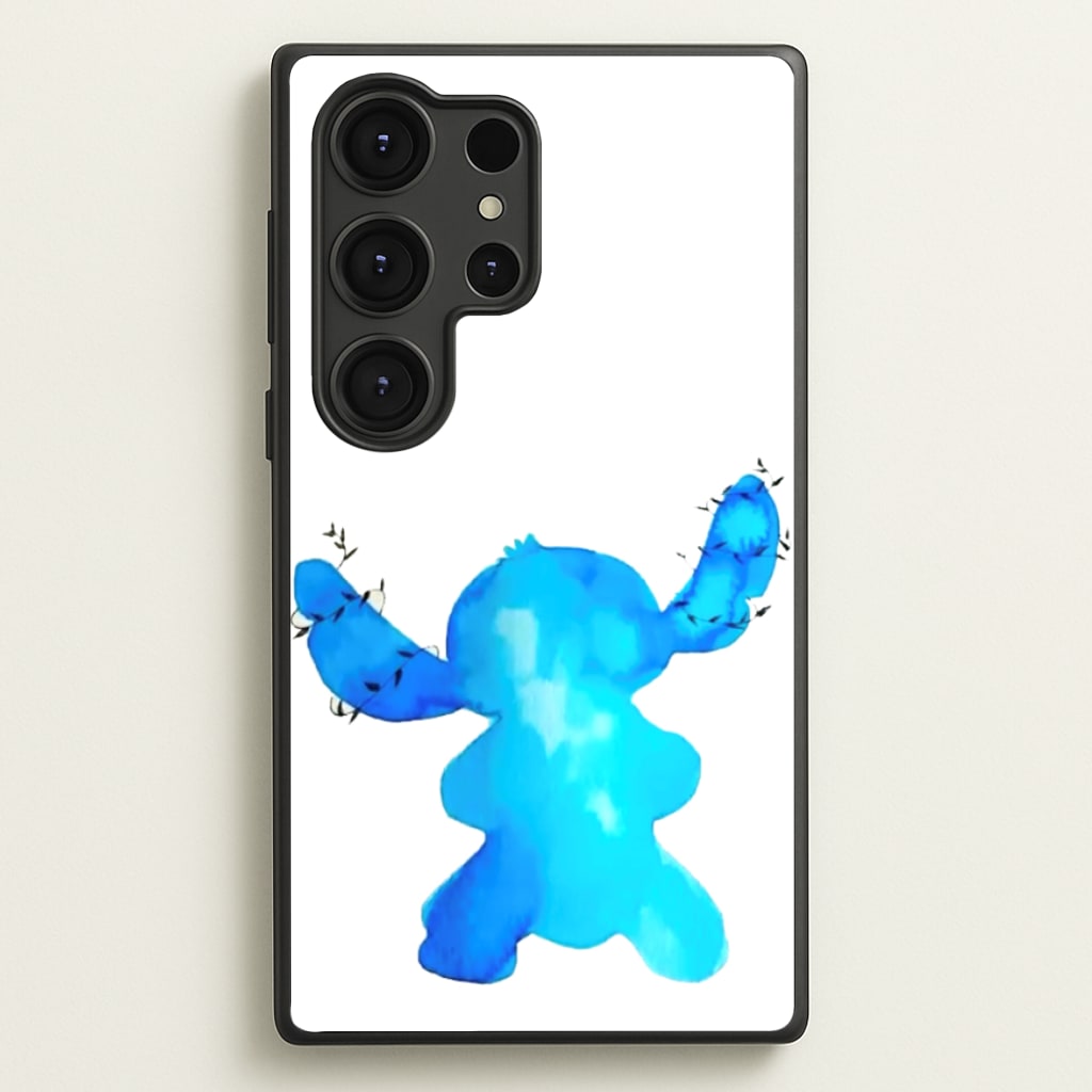 Watercolour Blue Alien Disney Phone Case