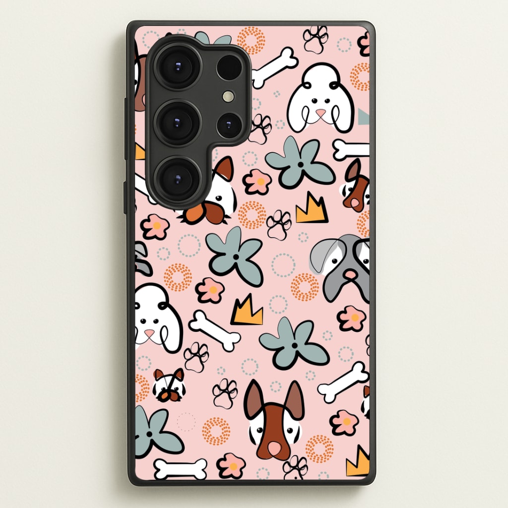 Bones and dogs - Dog Patterns Phone Case