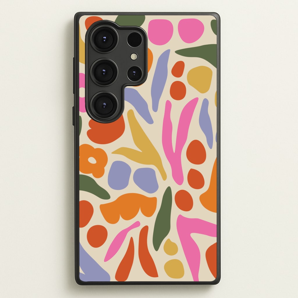 Abstract Floral Pattern - Floral Phone Case - Galaxy S25 Ultra / Standard