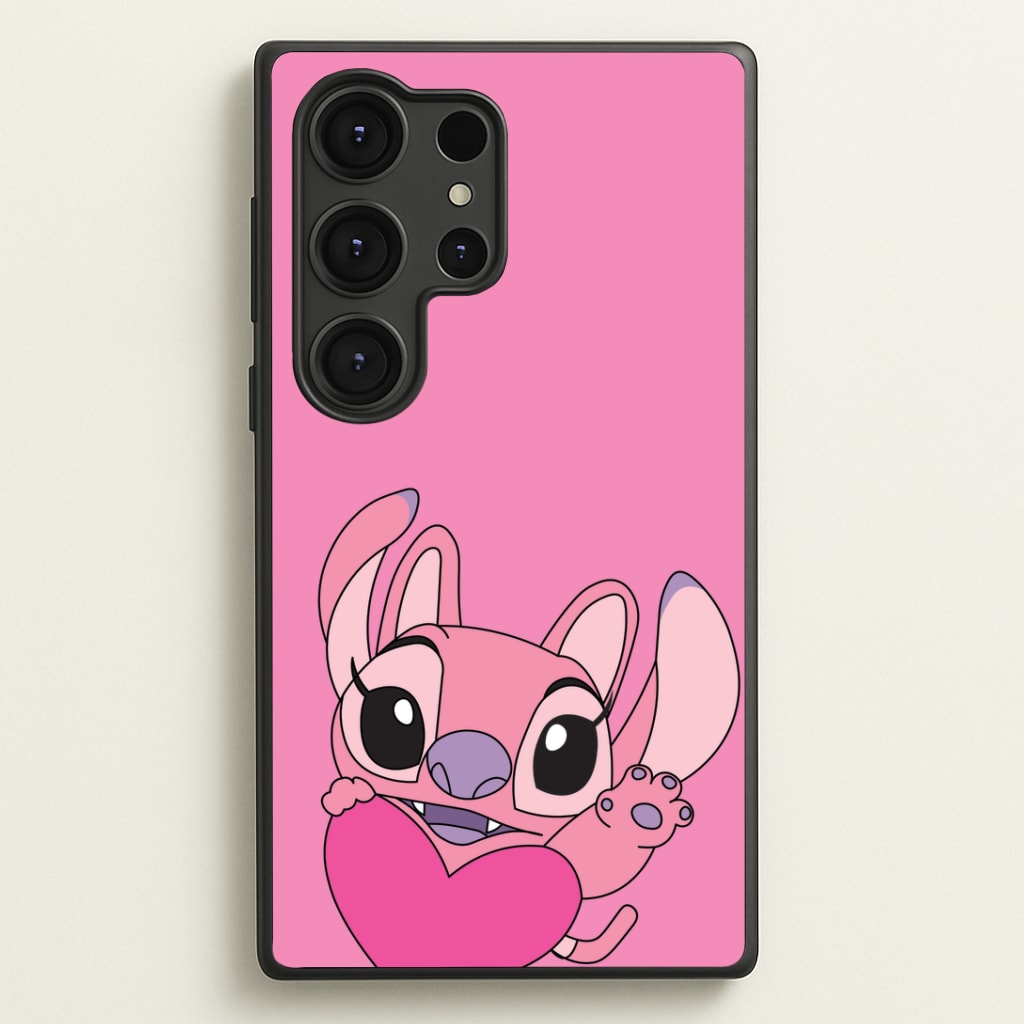 Holding Heart - Pink Alien Phone Case