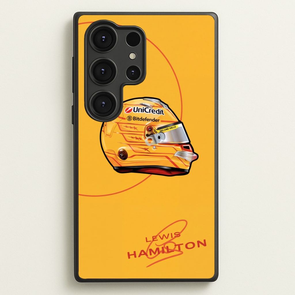 Hamilton Yellow Helmet Phone Case