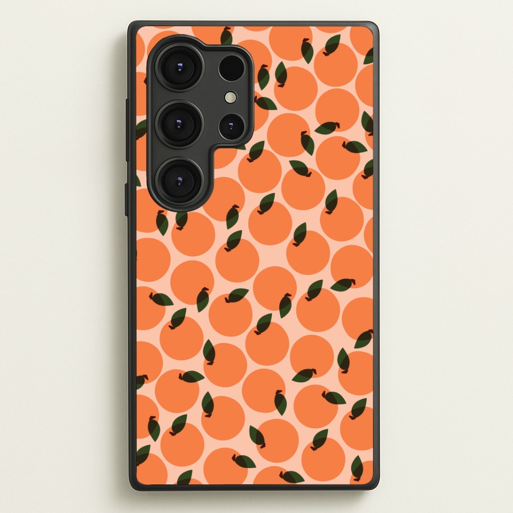 Oranges - Fruit Patterns Phone Case - Galaxy S25 Ultra / Standard