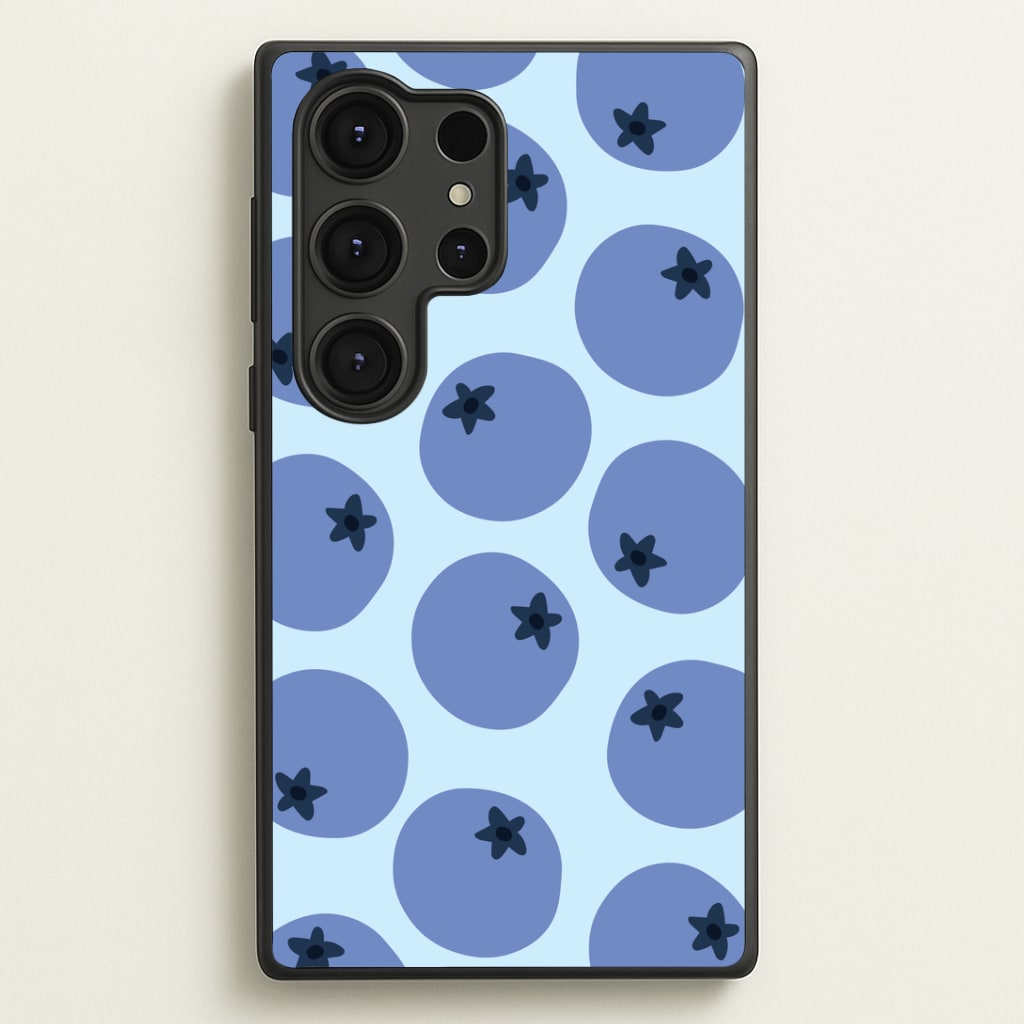 Blueberries - Fruit Patterns Phone Case - Galaxy S25 Ultra / Standard