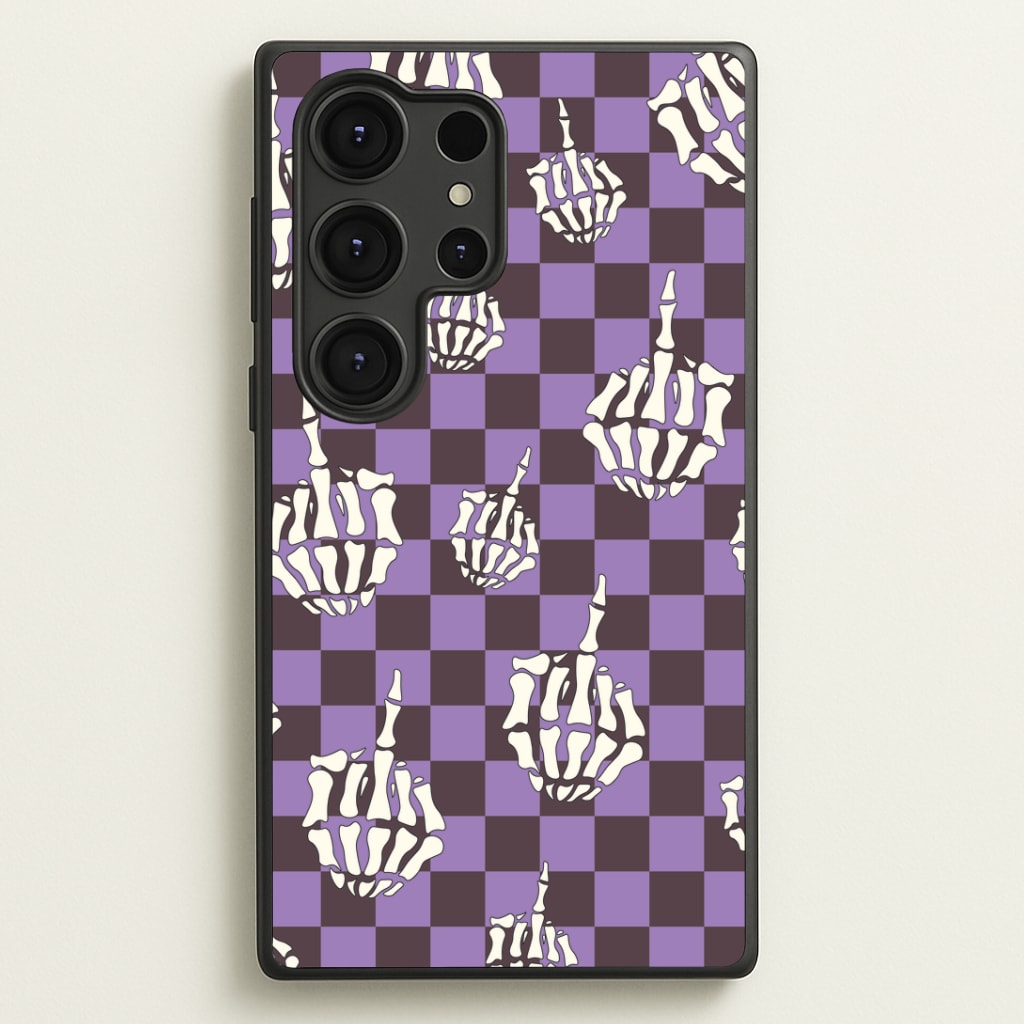 Purple Middle Finger Phone Case