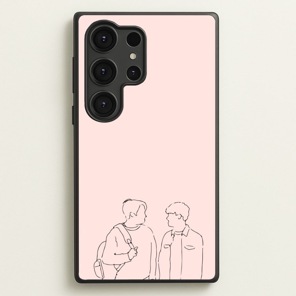 Outline - Heart TV Phone Case