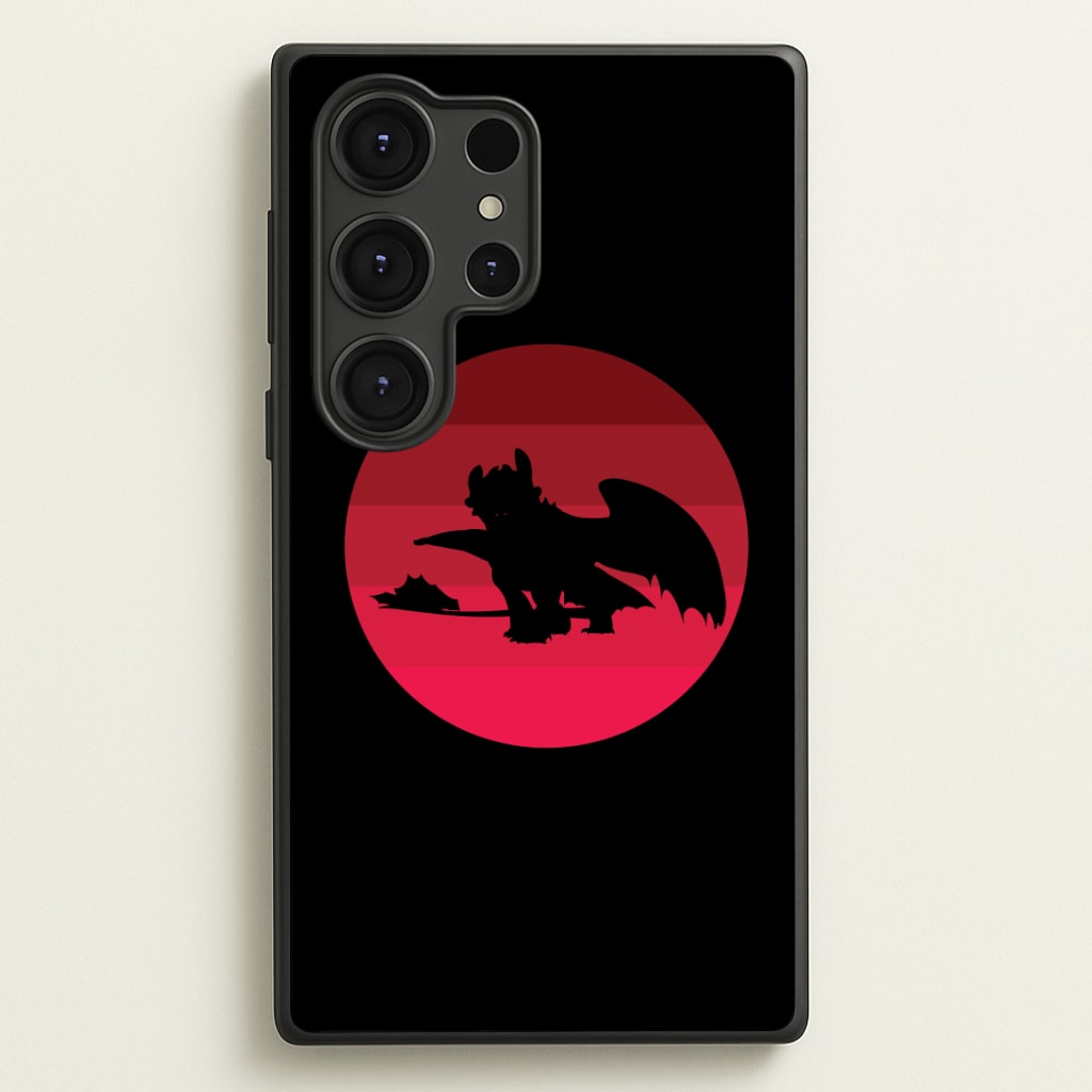 Red Sunset Dragon Phone Case