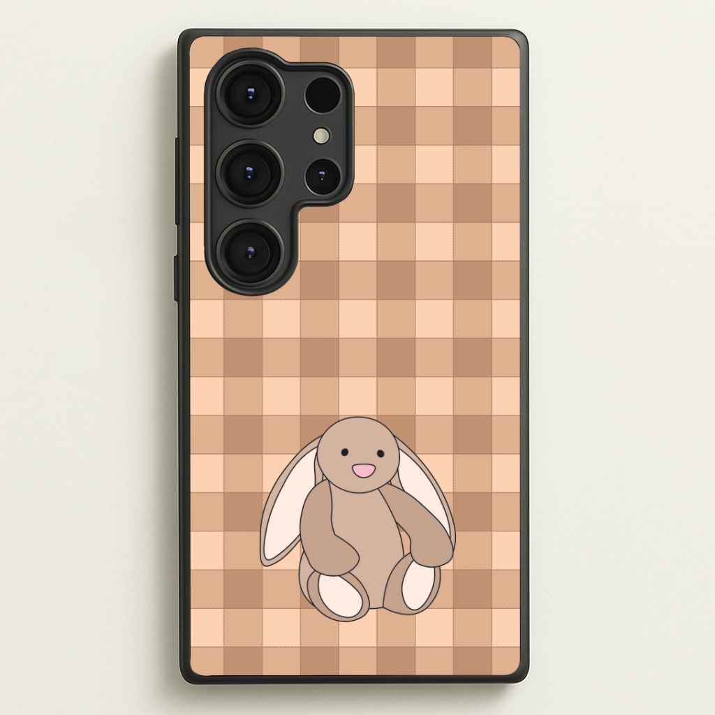 Bunny Checkered Pattern Phone Case