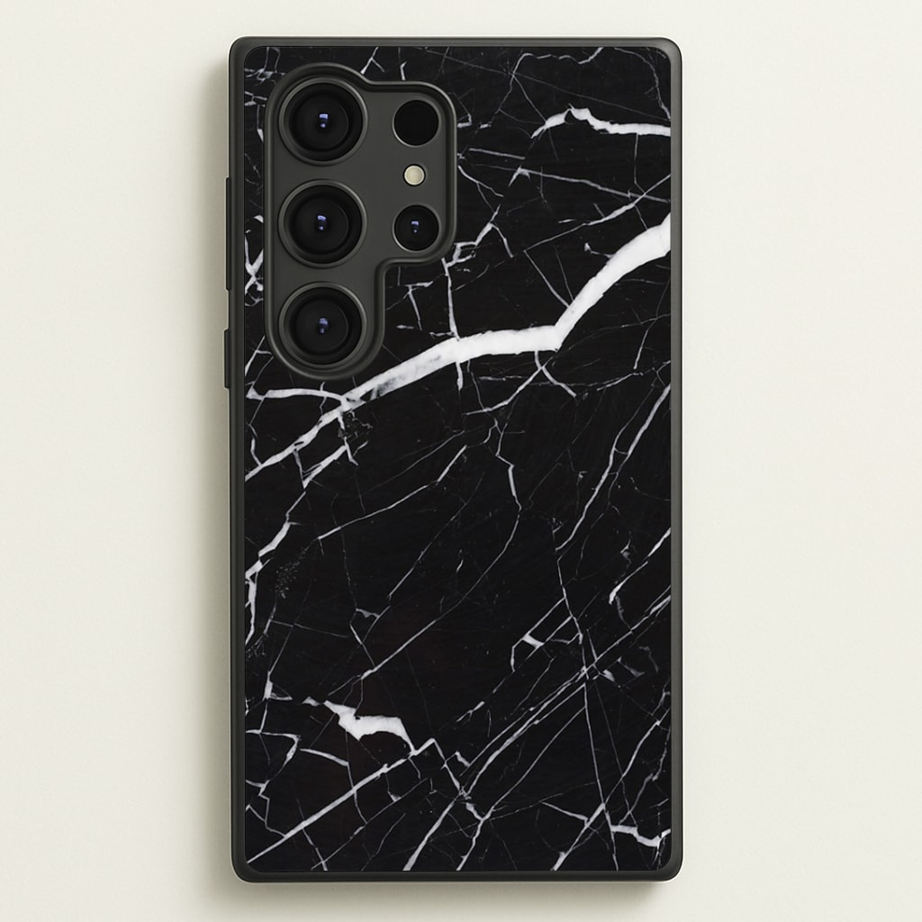 Black & White Marble Pattern Phone Case