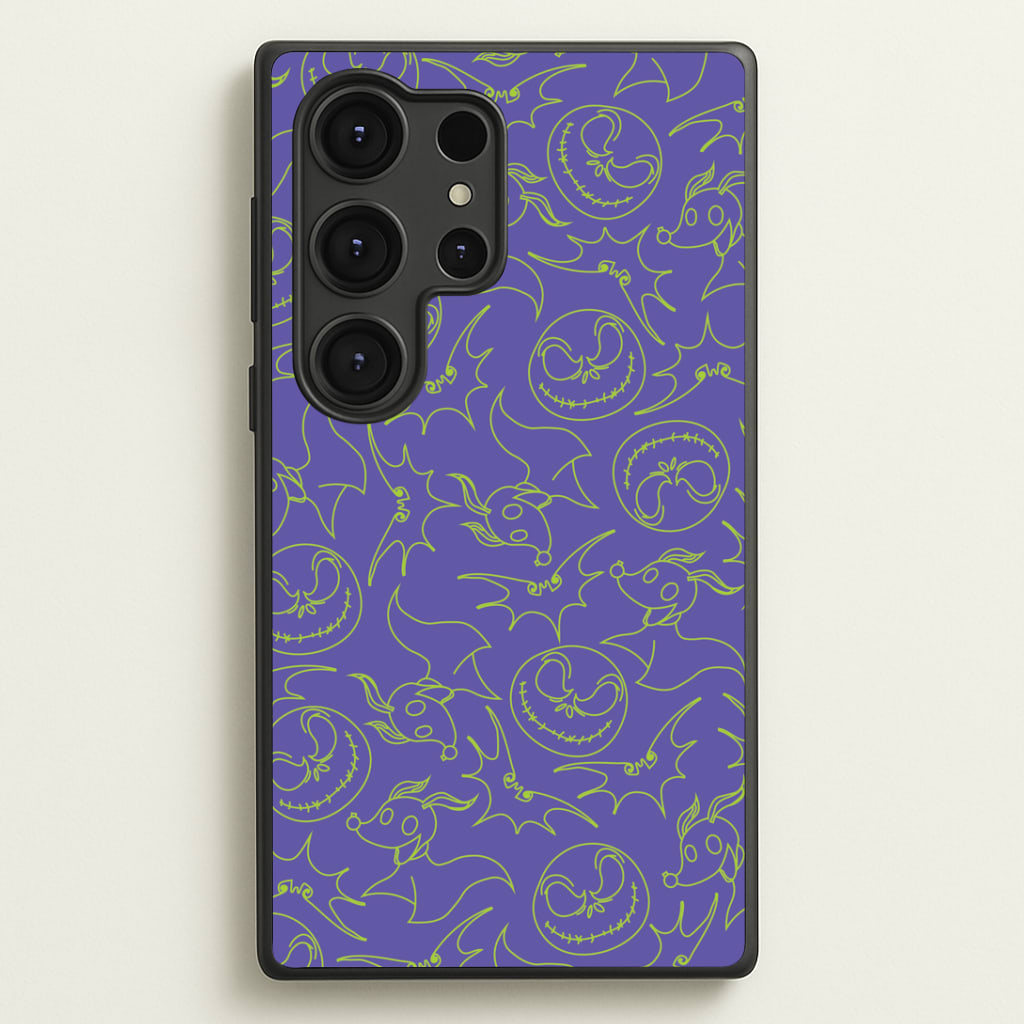 Purple And Green Pattern Phone Case