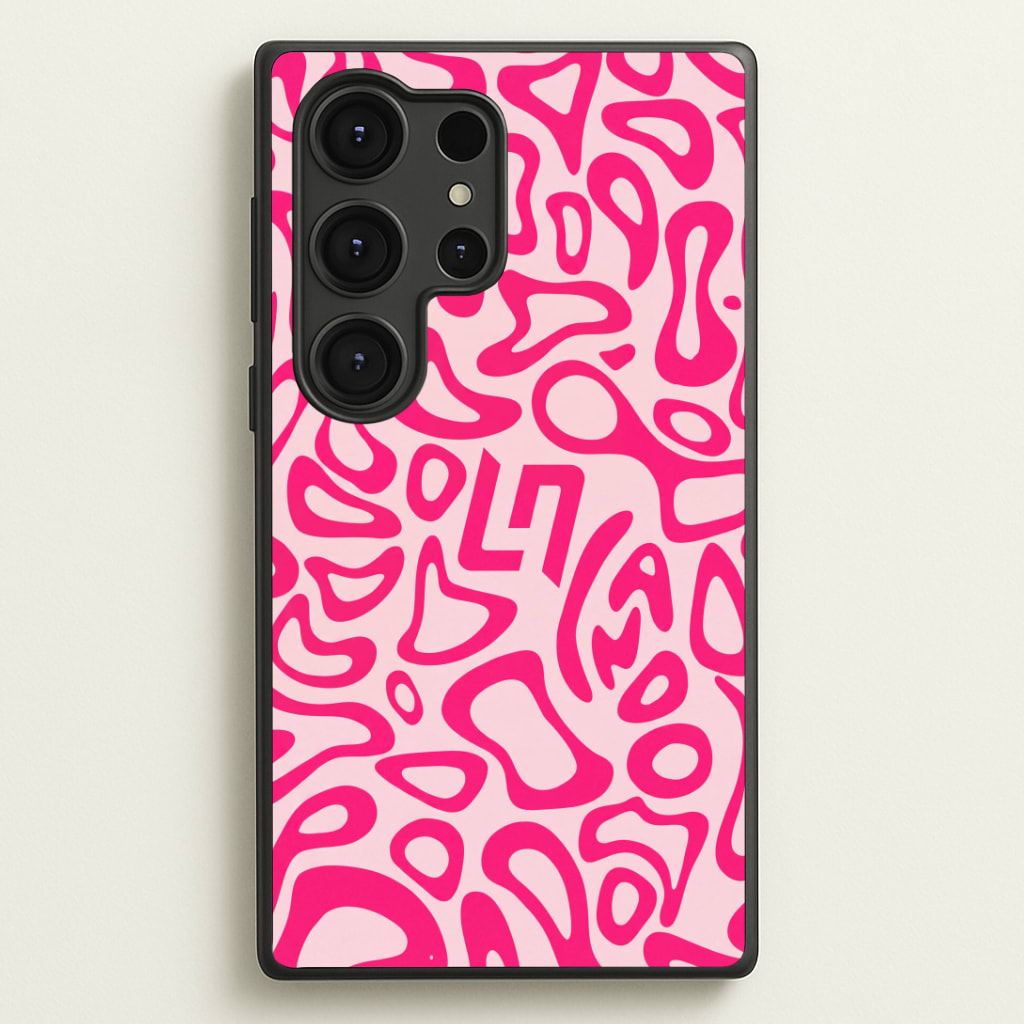 Norris Helmet Pattern - Pink Phone Case
