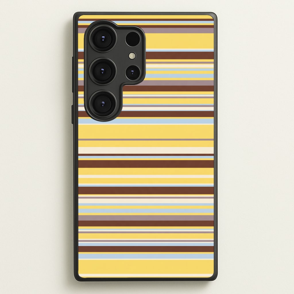 Cocoa Blue Stripe Phone Case