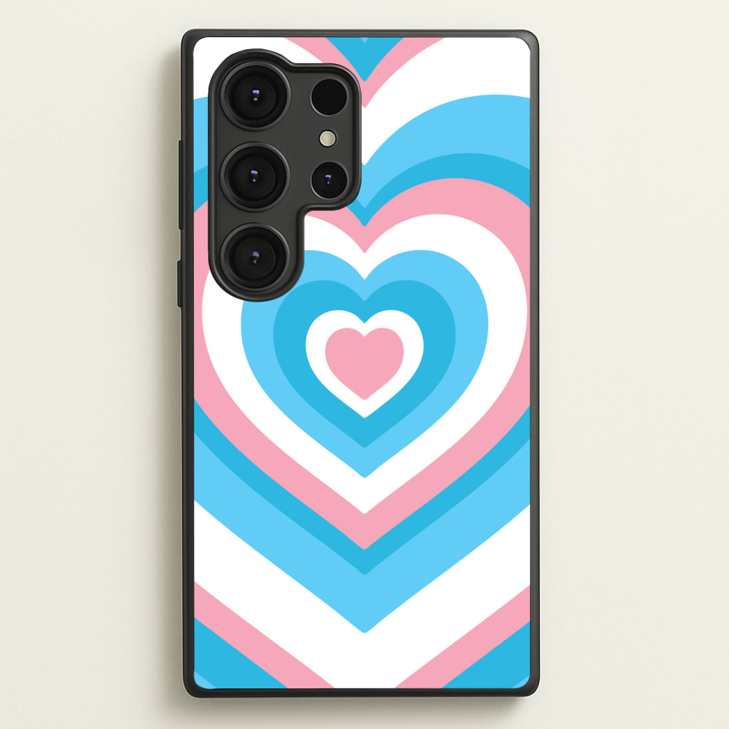 Trans Pride Heart Phone Case
