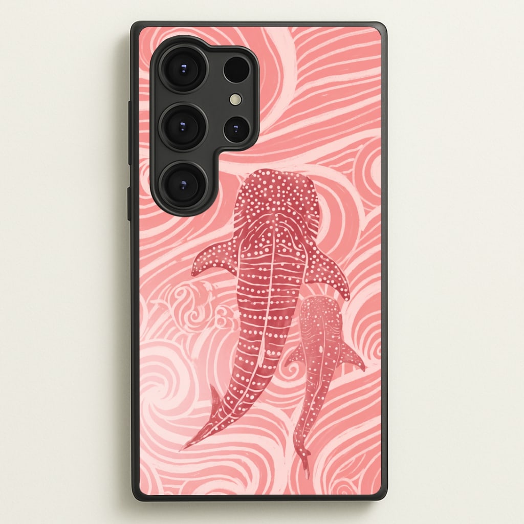 Rose Whale Shark Swirls Phone Case