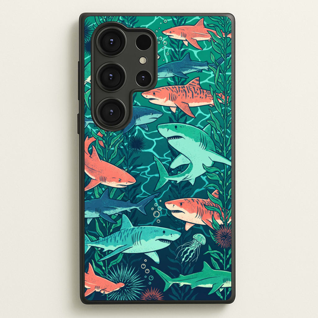 Retro Sharks Phone Case
