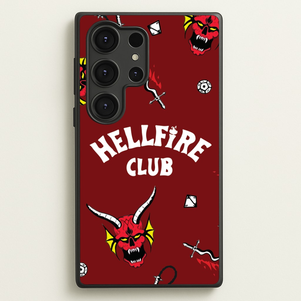 Hellfire Club Icons Collage Red Phone Case