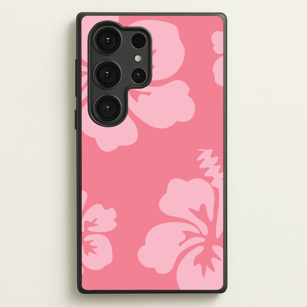 Pink Hawaiian Flowers Pattern Phone Case