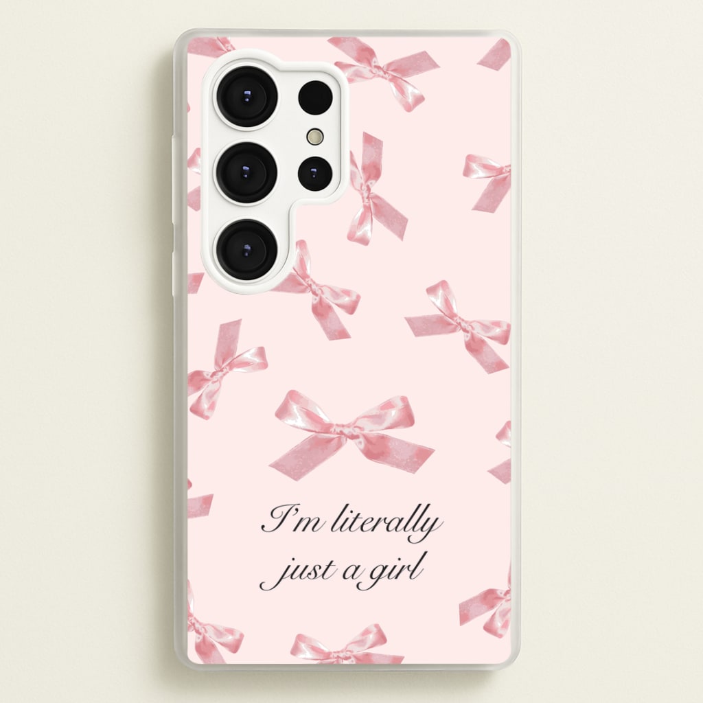 I'm Literally Just A Girl Bows Pattern Phone Case
