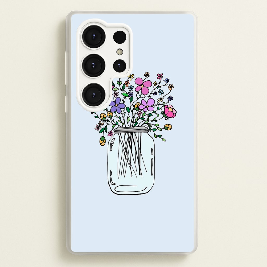 Cartoon Flower Jar Phone Case