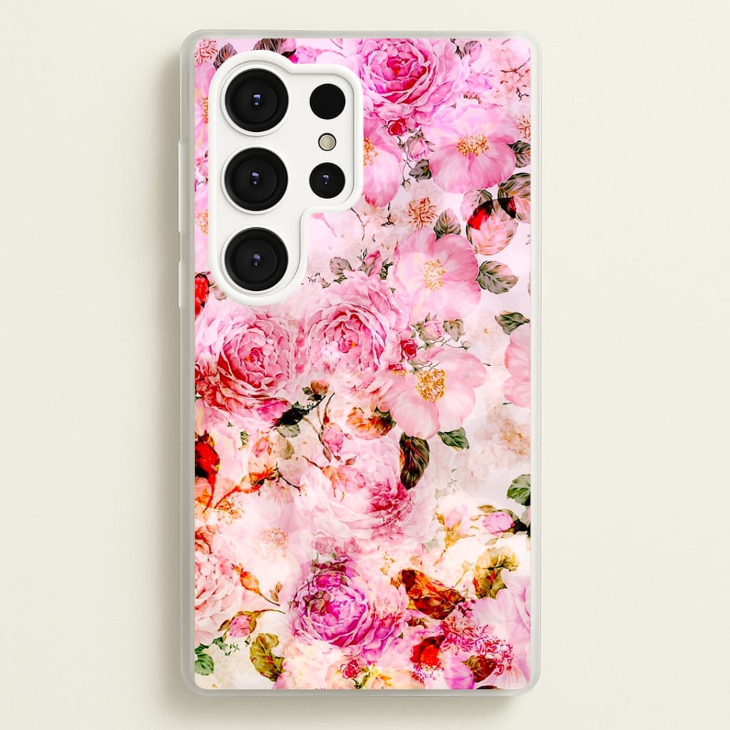 Pretty Pink Chic Floral Pattern Phone Case