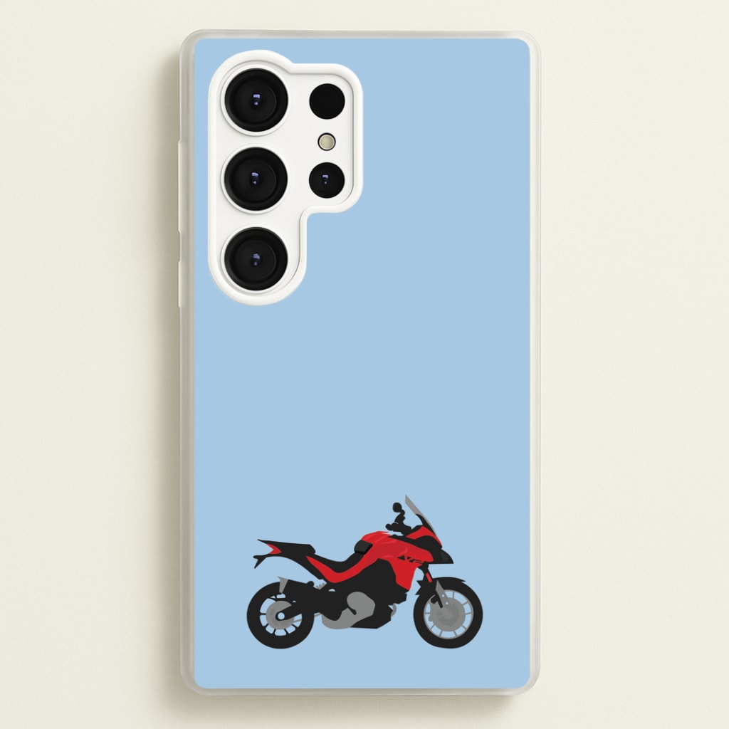 Red Motorbike - Motorbike Phone Case