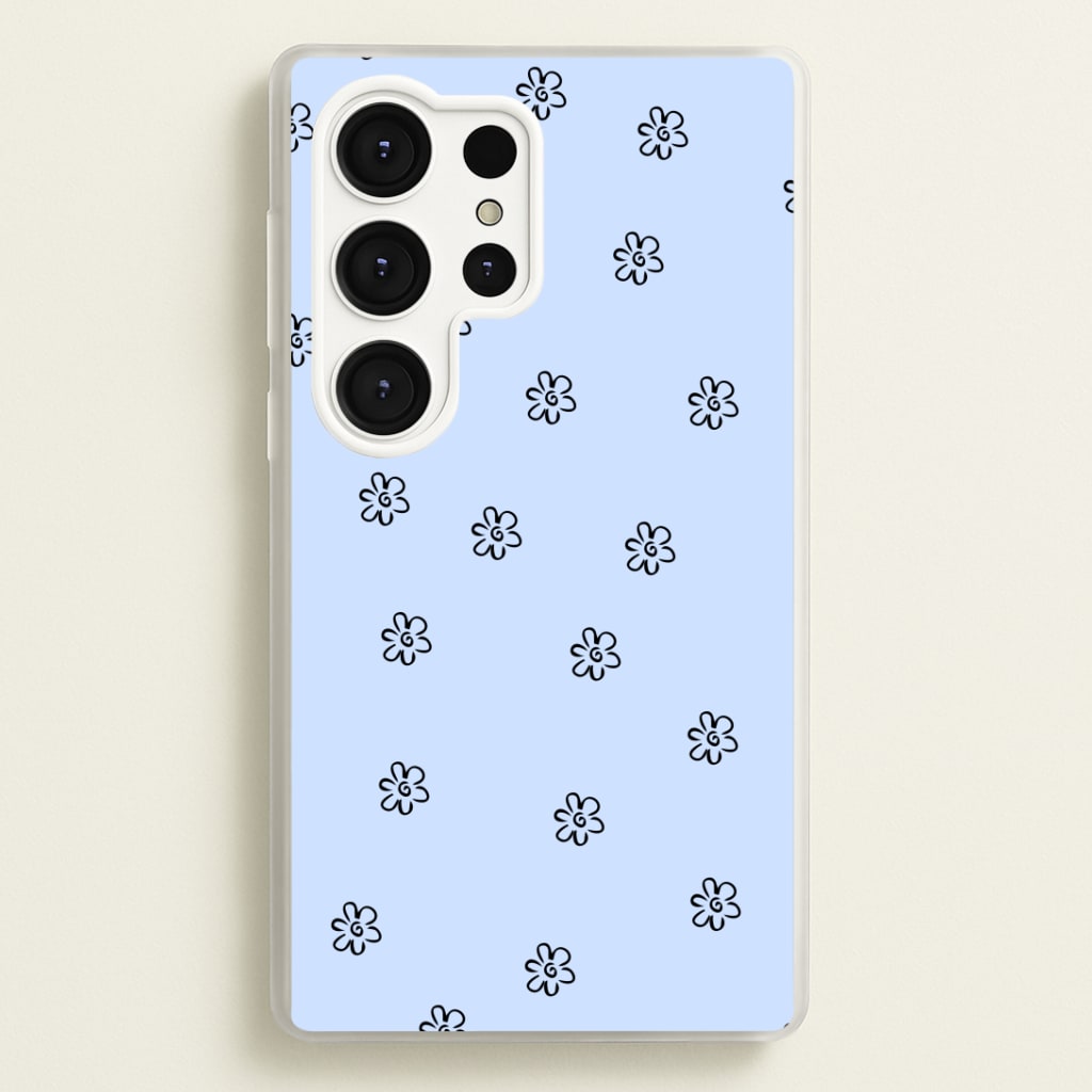 Detail Flower Pattern - Blue Phone Case