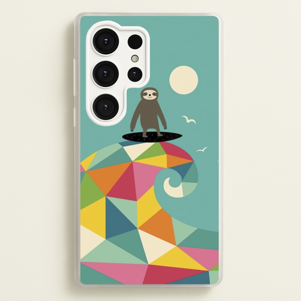 Surfing Sloth Phone Case