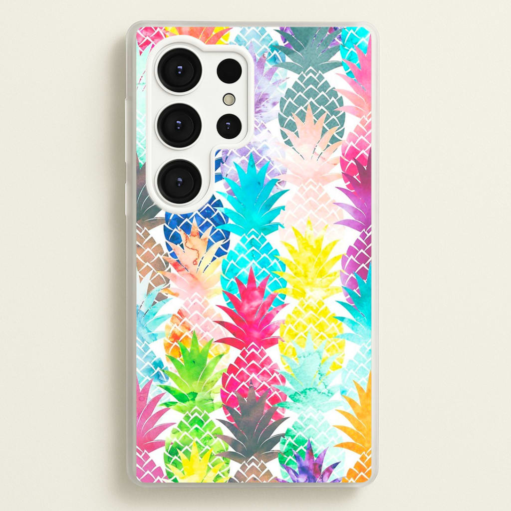 Watercolour Pineapple Pattern Phone Case