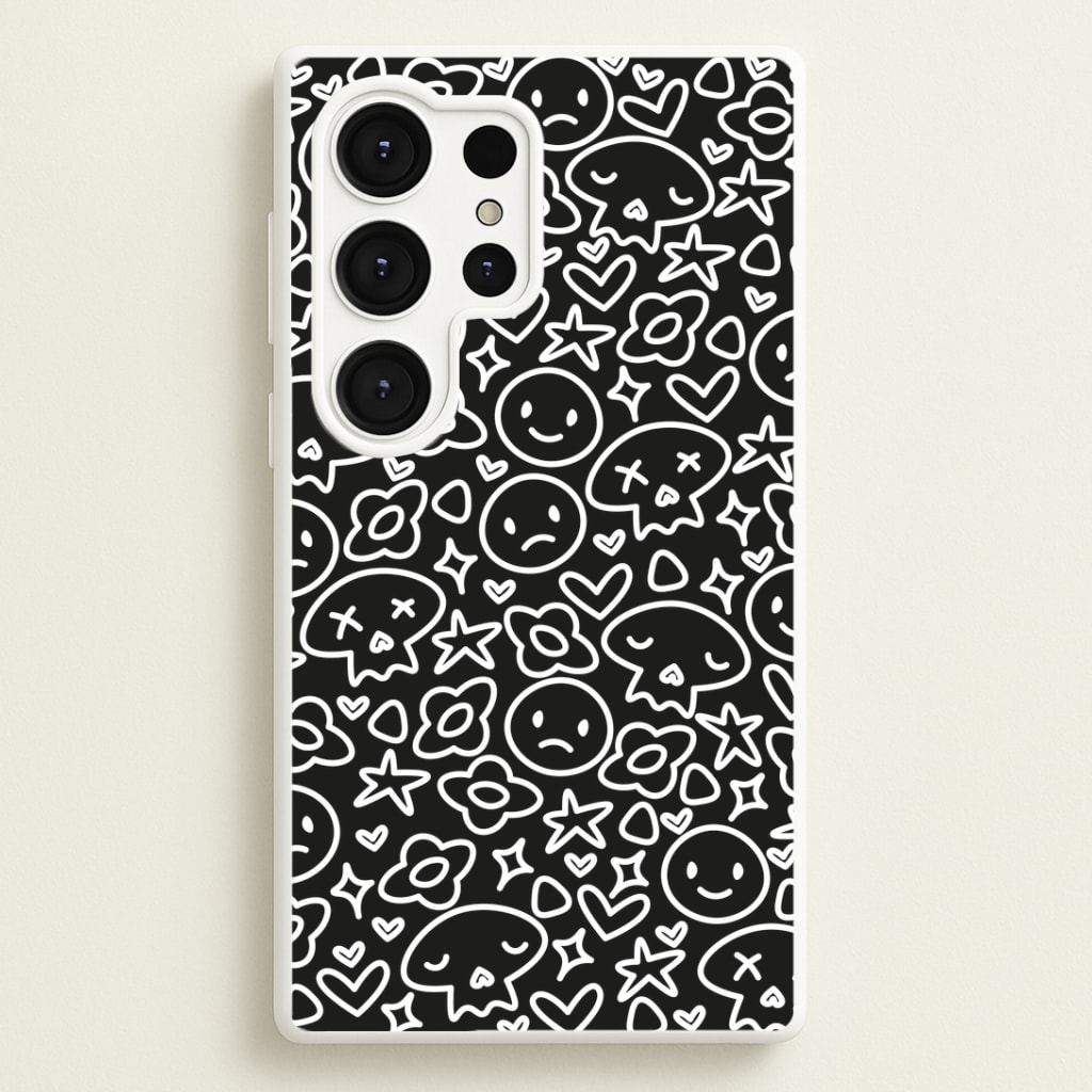 Black Skulls - Skate Aesthetic Phone Case