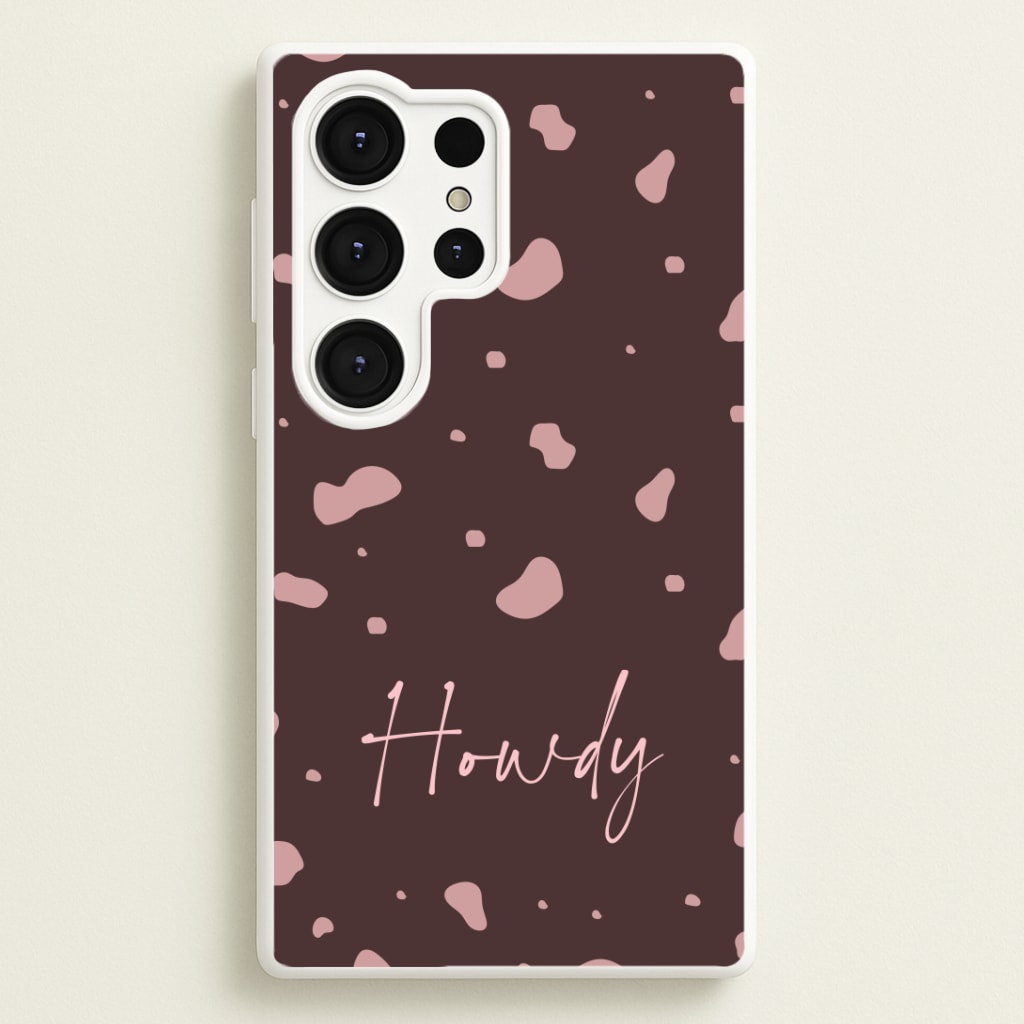 Cow Print Howdy Phone Case