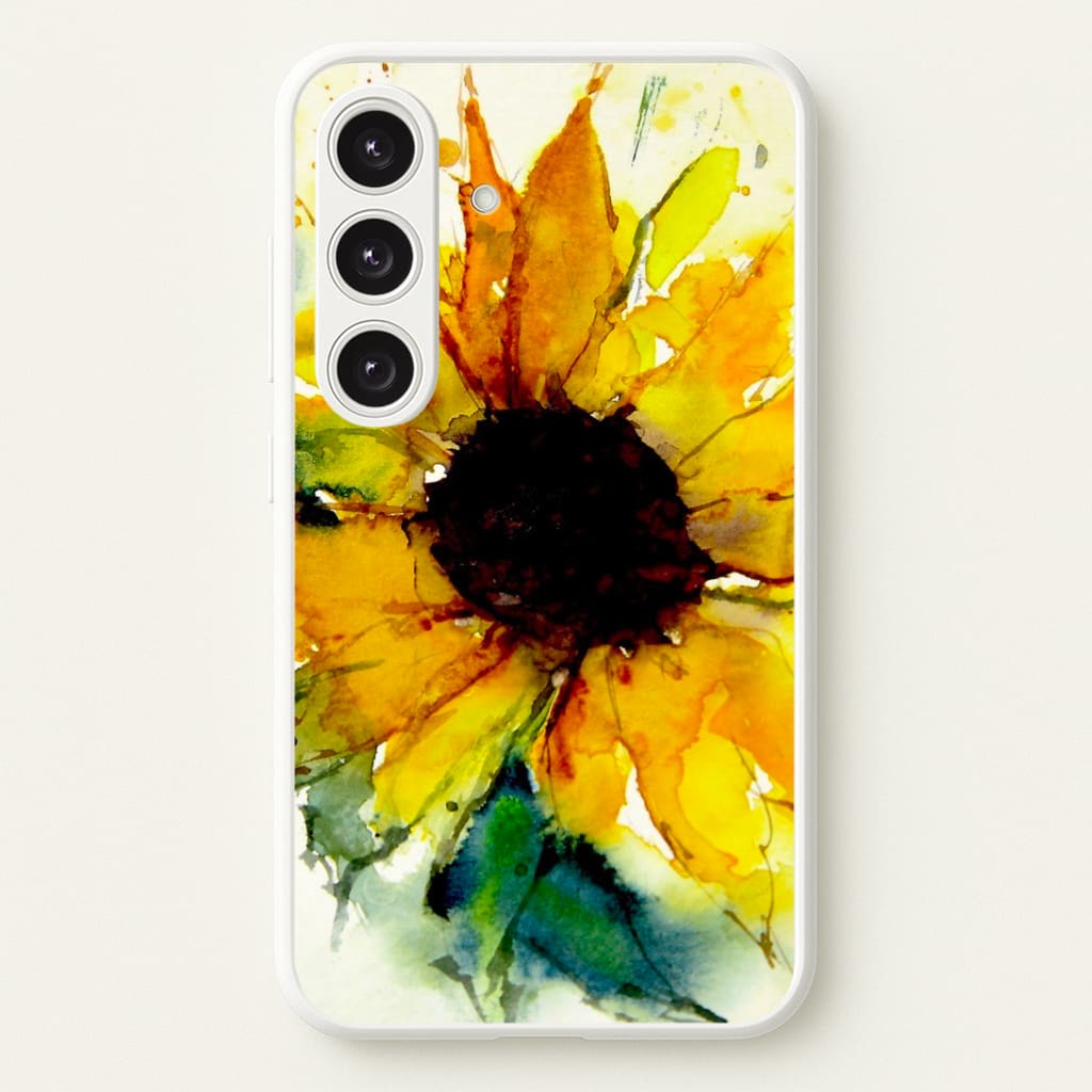 Watercolour Sunflower Phone Case