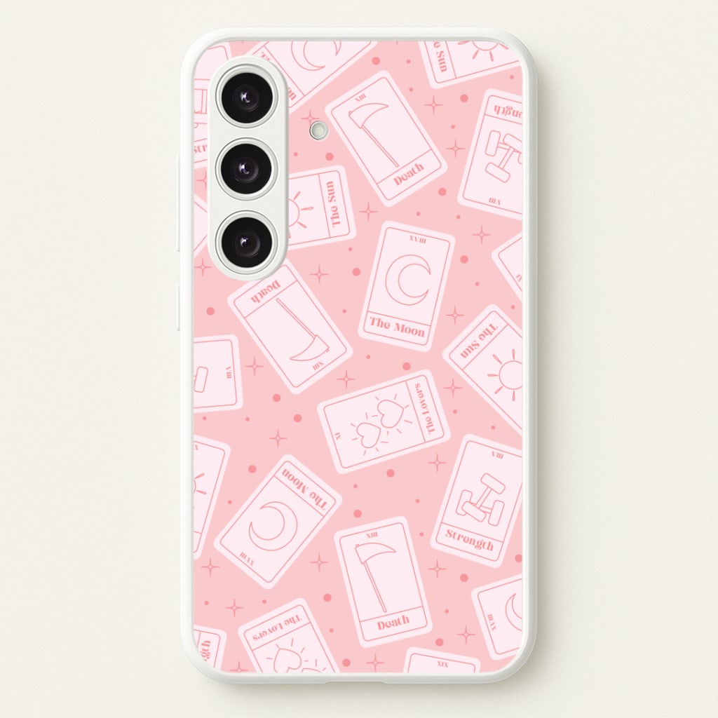 Pastel Pink Tarot Cards Pattern Phone Case