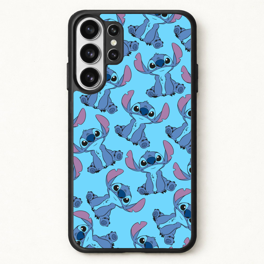Cute Alien Blue Pattern Phone Case