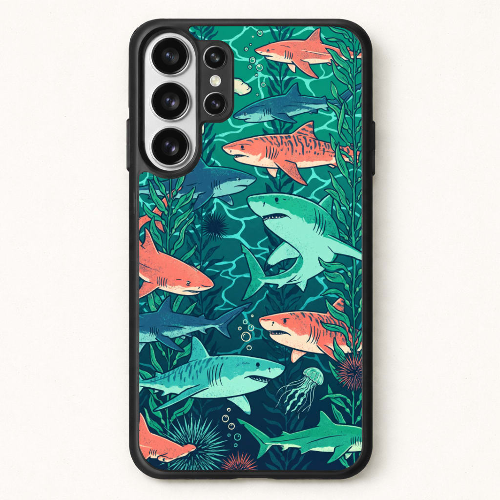Retro Sharks Phone Case