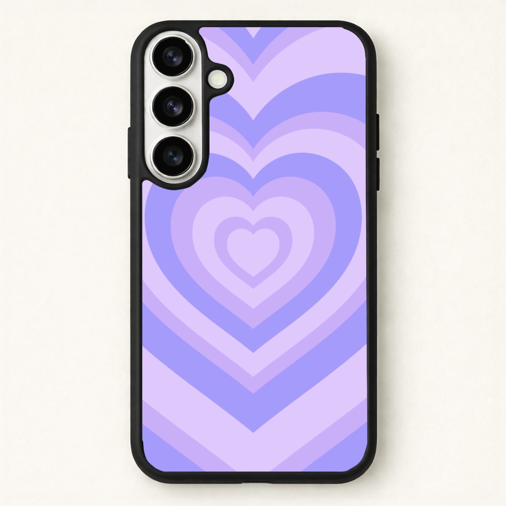 Purple - Colourful Hearts Phone Case - Galaxy S26 / Standard