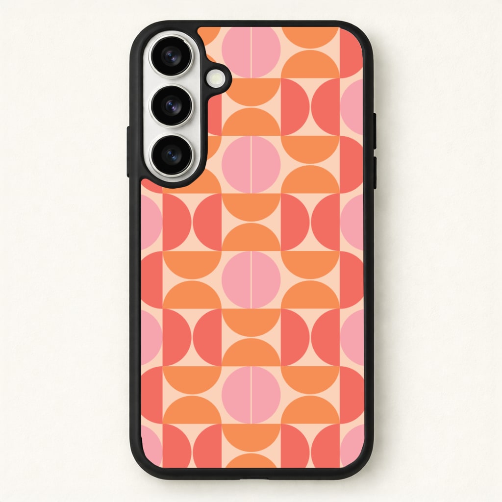 Retro Semi Circles Pattern Phone Case - Galaxy S26 / Standard