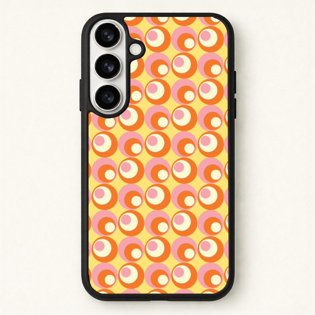 Colourful Circles Retro Pattern Phone Case - Galaxy S26 / Standard