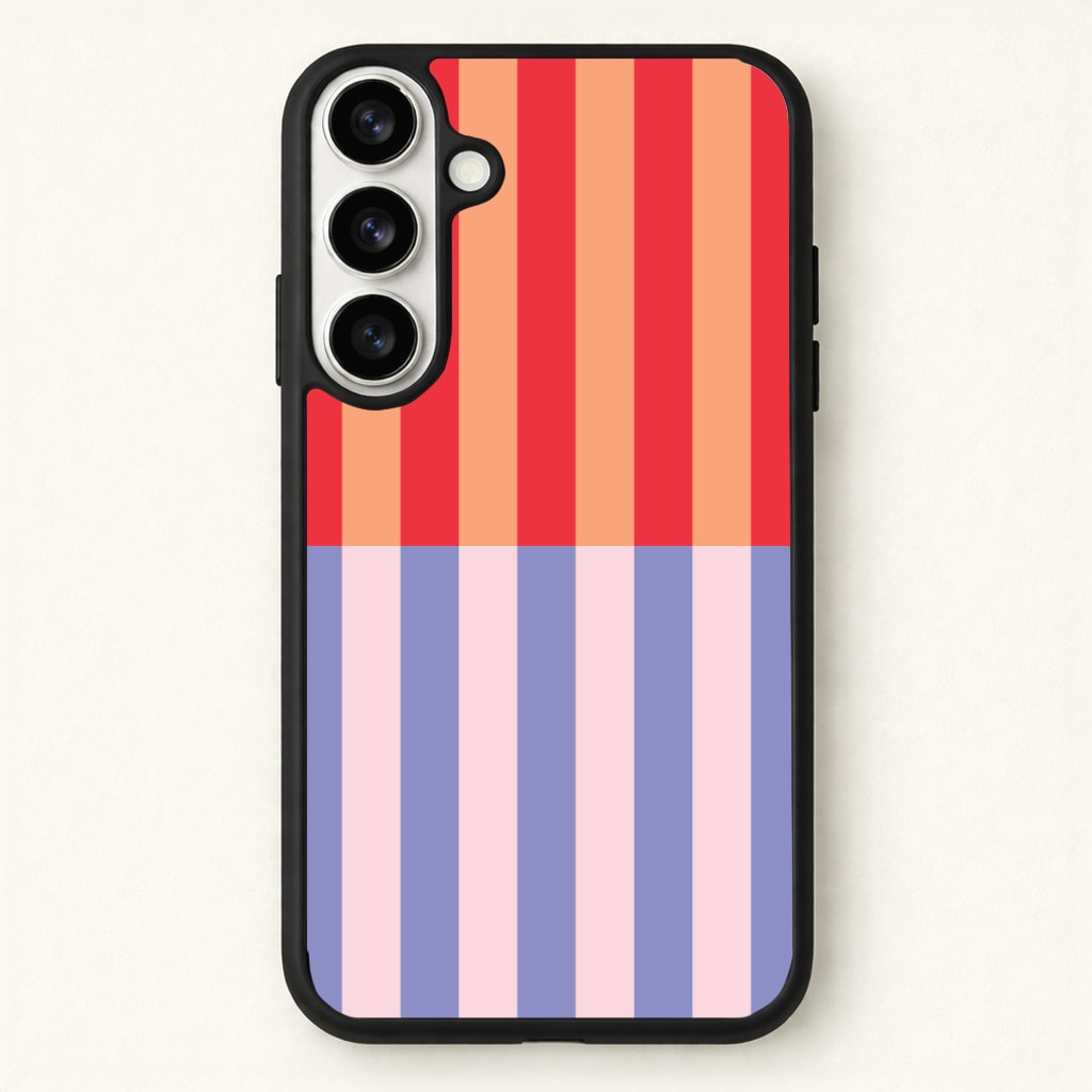 Multicoloured Pinstripe Abstract Pattern Phone Case - Galaxy S26 / Standard