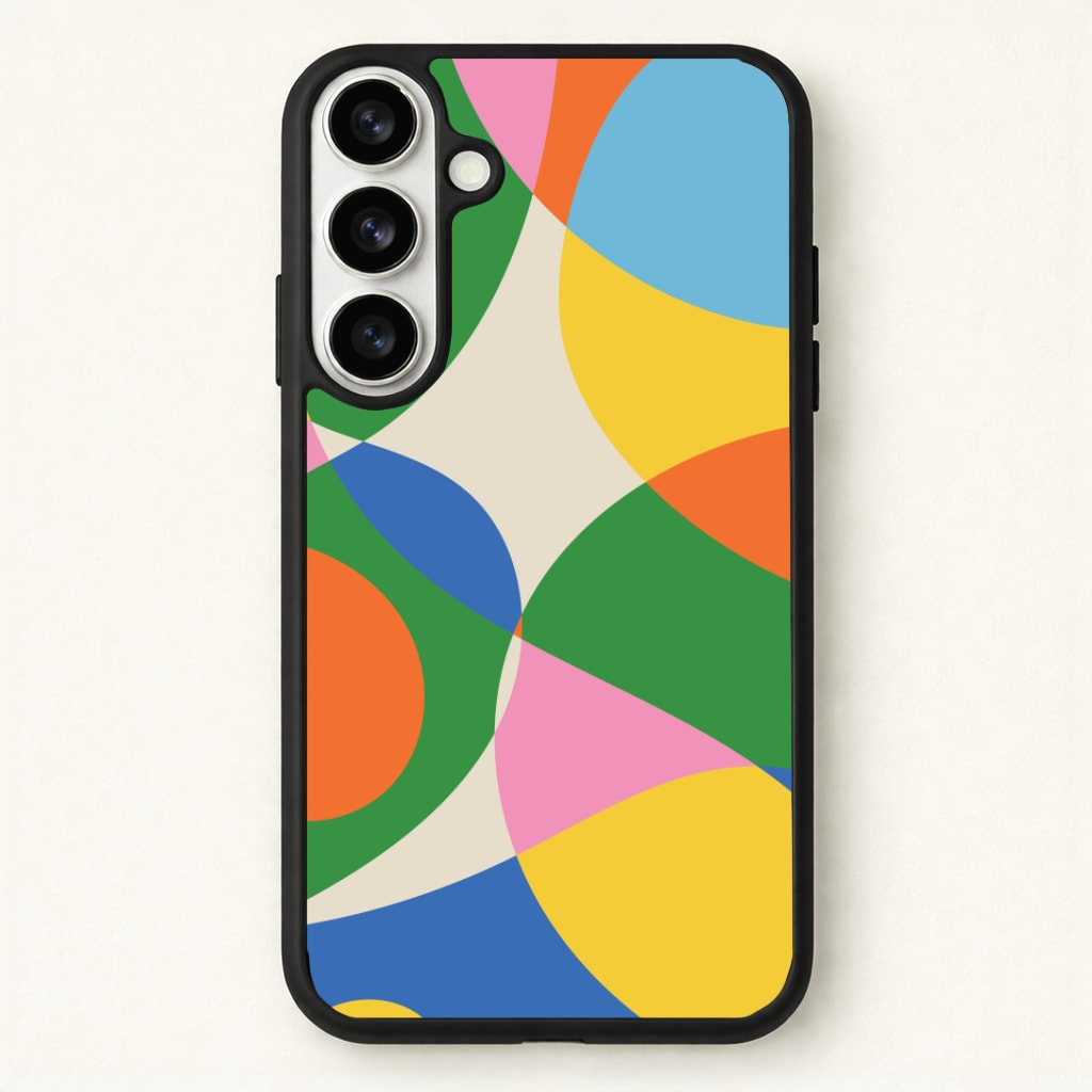 Colourful Abstract Shapes Pattern Phone Case - Galaxy S26 / Standard
