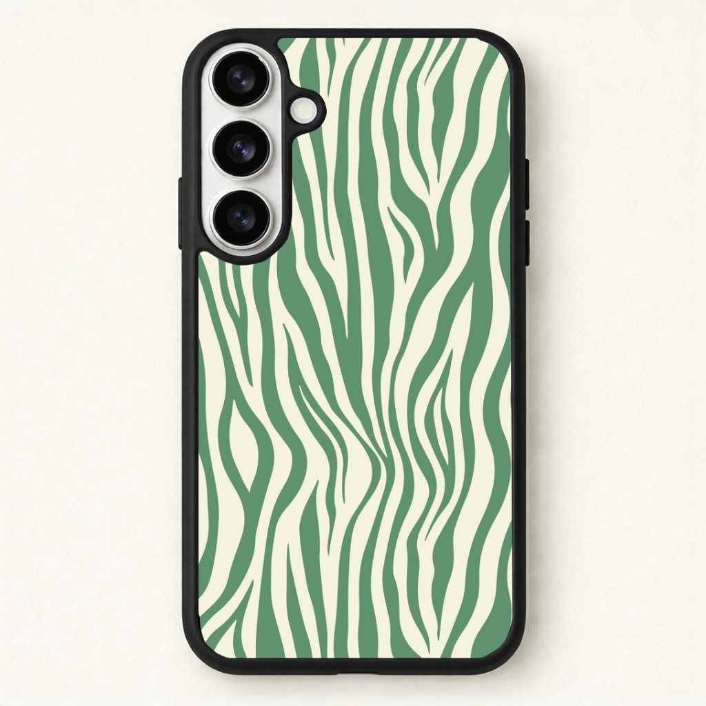 Green Zebra - Animal Patterns Phone Case - Galaxy S26 / Standard