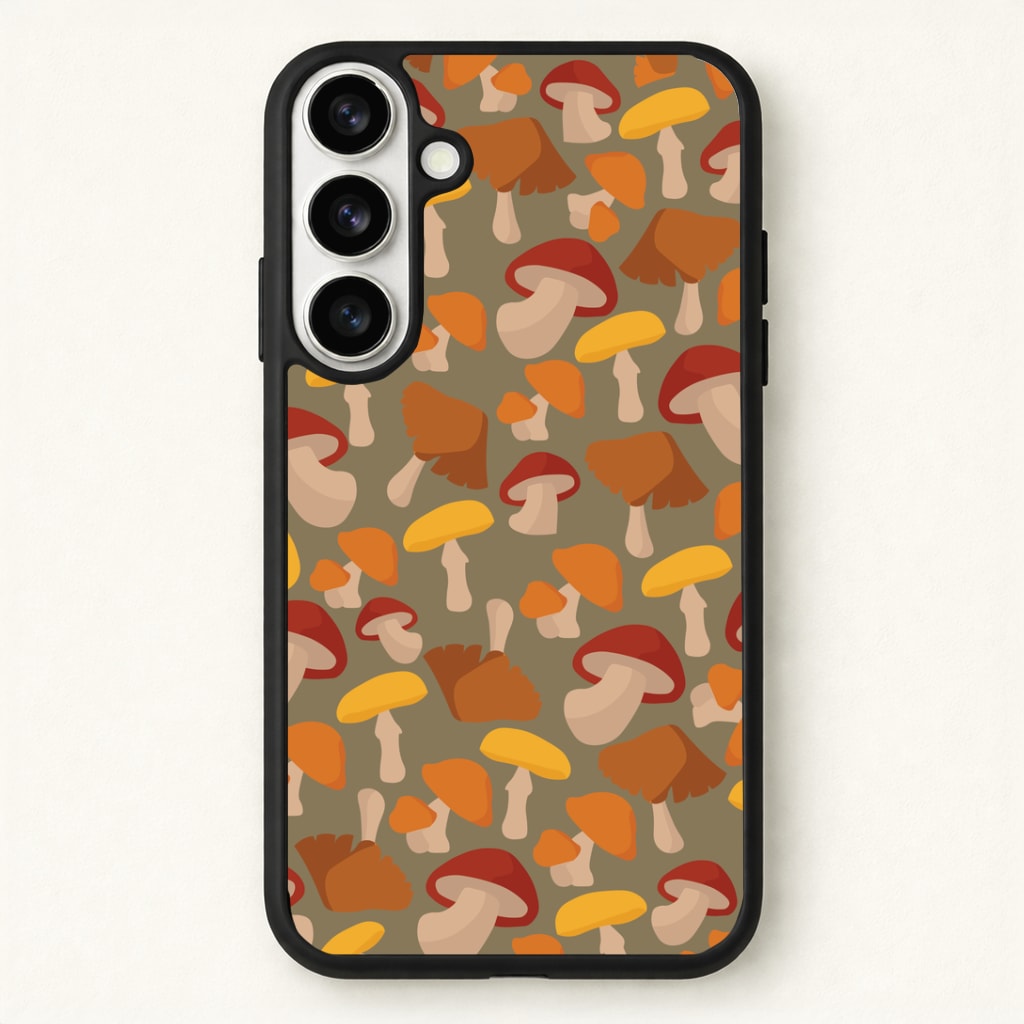 Mushroom Pattern - Autumn Phone Case - Galaxy S26 / Standard