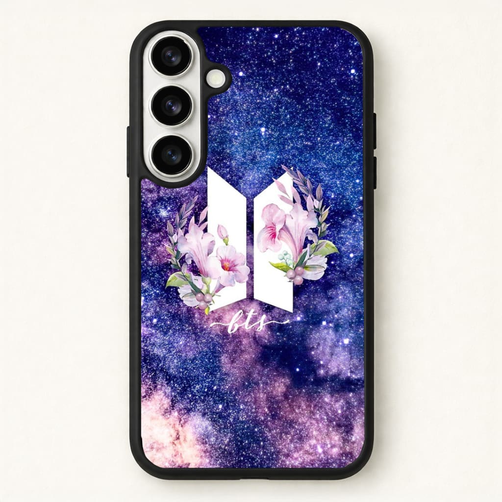 Galaxy Floral K-Pop Band Logo Phone Case - Galaxy S26 / Standard