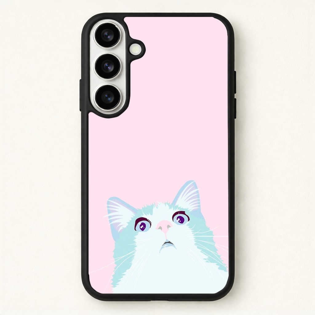 Curious Cat Phone Case - Galaxy S26 / Standard