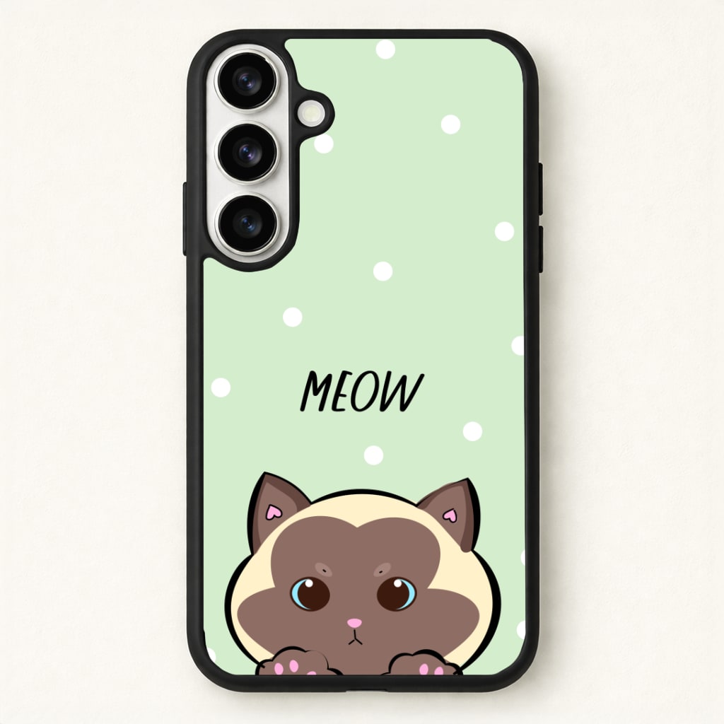 Meow Green - Cats Phone Case - Galaxy S26 / Standard