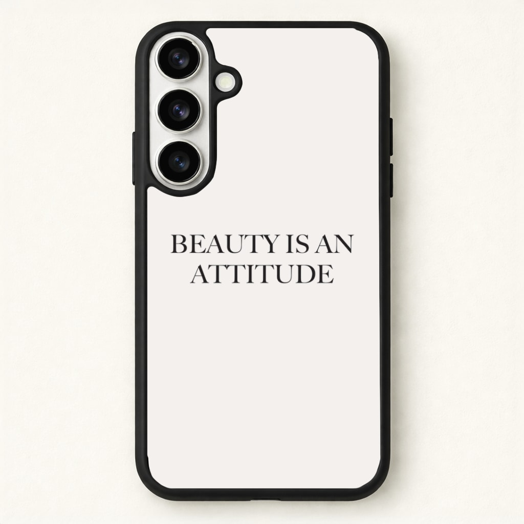 Beauty Is An Attitude - Clean Girl Aesthetic Phone Case - Galaxy S26 / Standard