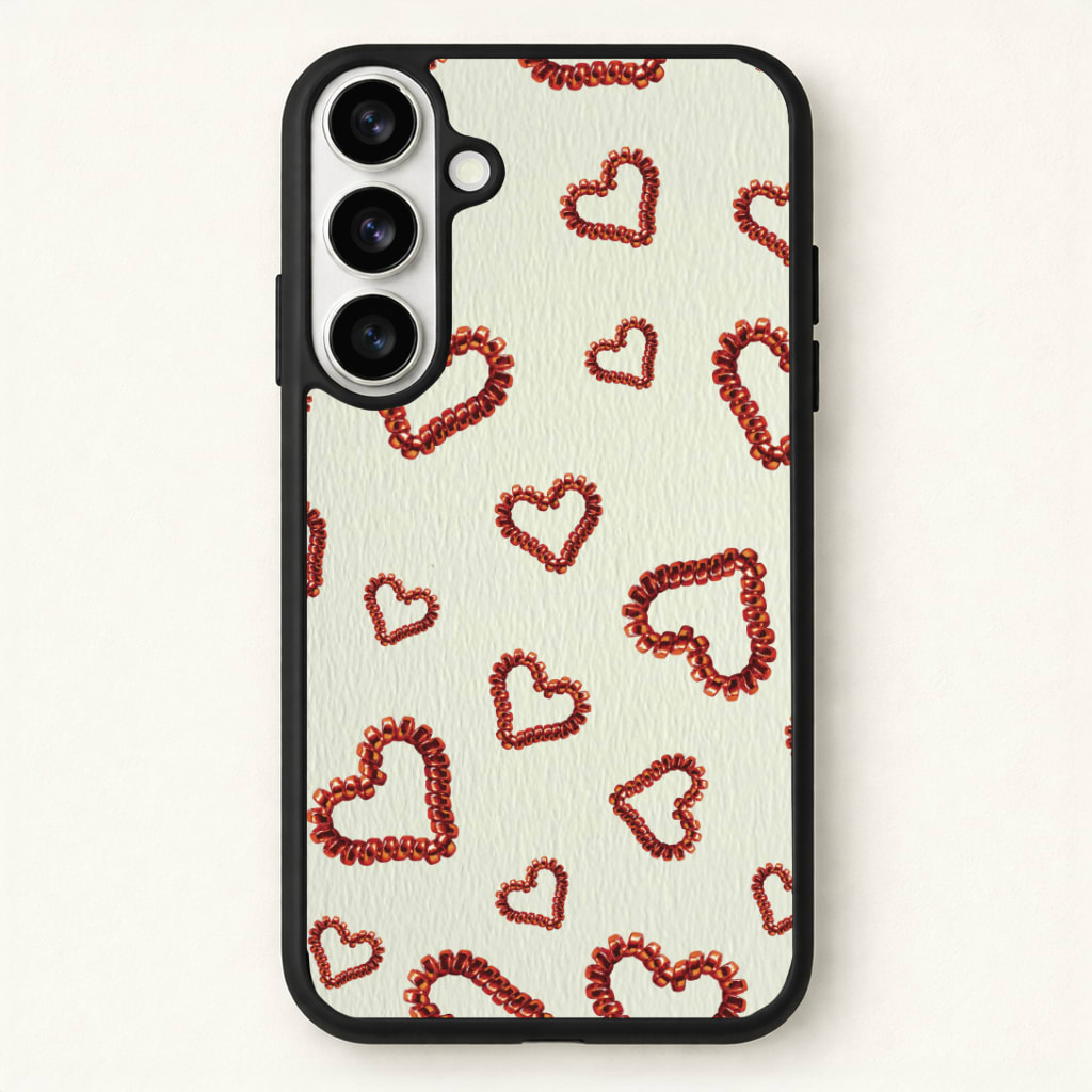 Elastic Hearts Pattern Phone Case - Galaxy S26 / Standard