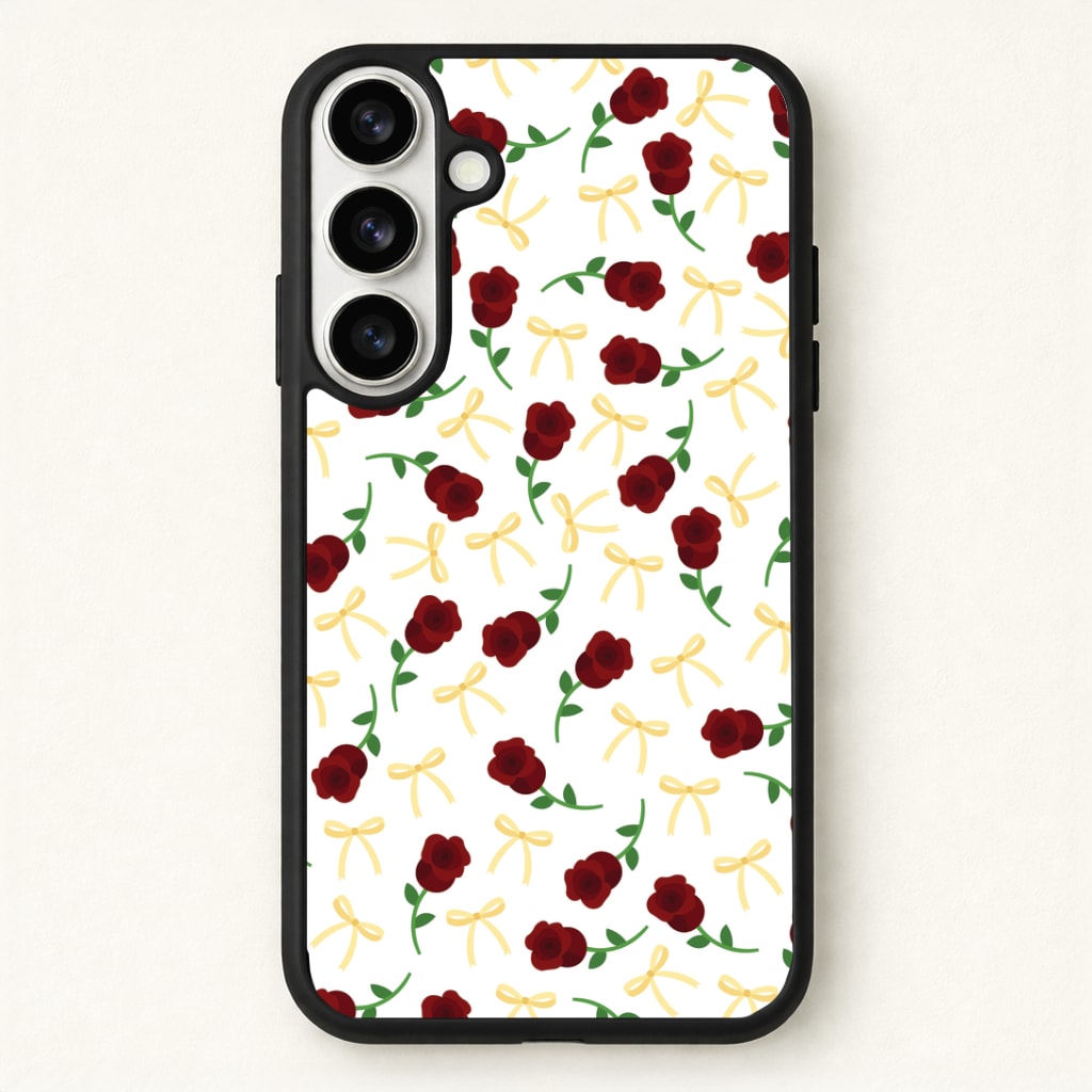 Roses And Bows Pattern Phone Case - Galaxy S26 / Standard