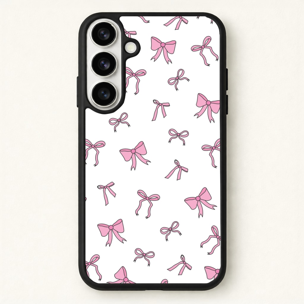Coquette Variety Pink Bows Pattern Phone Case - Galaxy S26 / Standard